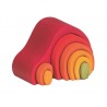 Arc en ciel Grimm's Arches Gluckskafer Jeu Libre Montessori Waldorf Maison de Lutin rouge, en bois
