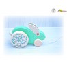 PROMO JOUET BOIS DE QUALITE JEU BOIS SOLIDE DURABLE Lapin à tirer Bajo