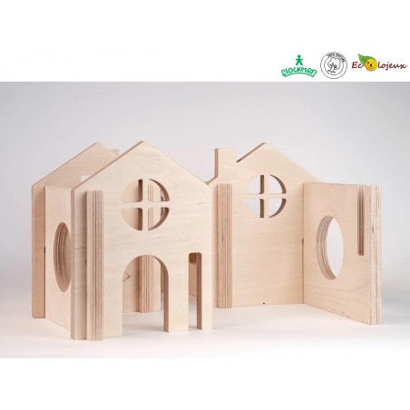 JOUET BOIS PROMO petit prix Flockmen City Jouet libre en bois