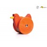 Poulette picoreuse - Jouet en bois culbuto