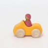 Jouet bois Voiture bois et son bonhomme Grimm's 09306 Jouet naturel artisanal Alsace Colmar Labaroche