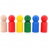 Bonhommes en bois lot de 6 Figurine pour jeu libre Jouet bois waldorf steiner