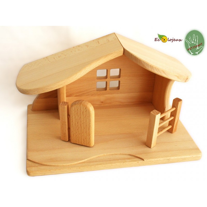 Ferme et Animaux - Ancien jouet en bois