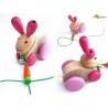 Jouet bois à tirer Lapin Hannah jouet pour la marche 1 an 18 mois 24 mois Jouet Selecta Bois Jeu écolo durable bio naturel