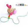 Jouet bois à tirer Lapin Hannah jouet pour la marche 1 an 18 mois 24 mois Jouet Selecta Bois Jeu écolo durable bio naturel